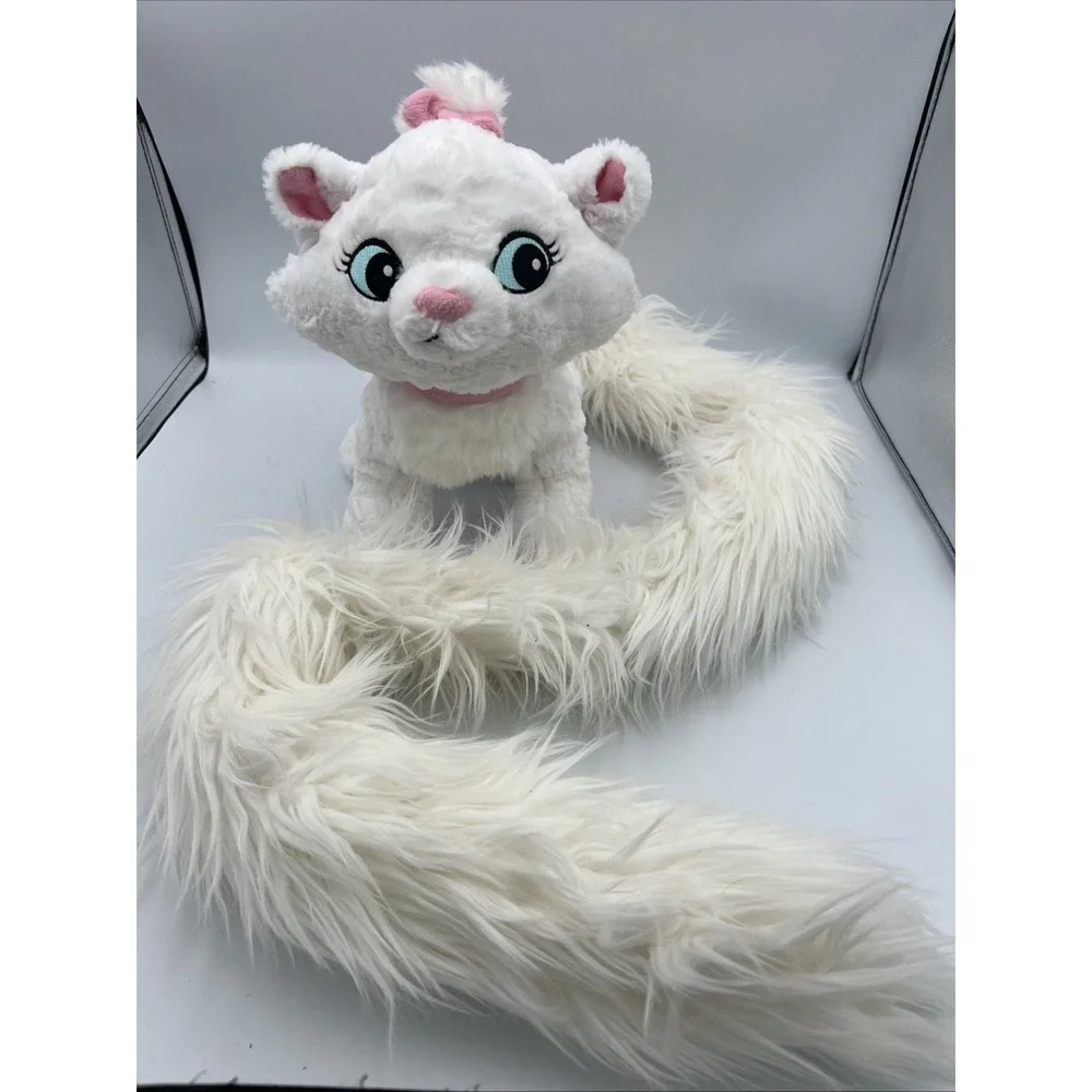 Disney Parks Exclusive Plush Aristocats Marie Cat Long Boa Tail